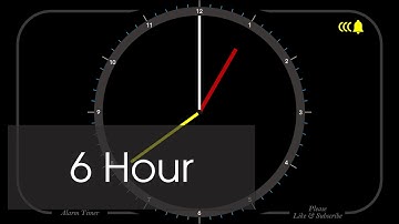 6 Hour - Analog Clock Timer & Alarm - 1080p - Countdown