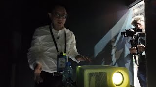 Affordable TCL CSOT 4K 1LCD Projector at ISE 2025 Compact, High-Brightness, 6.2% Light Transmission