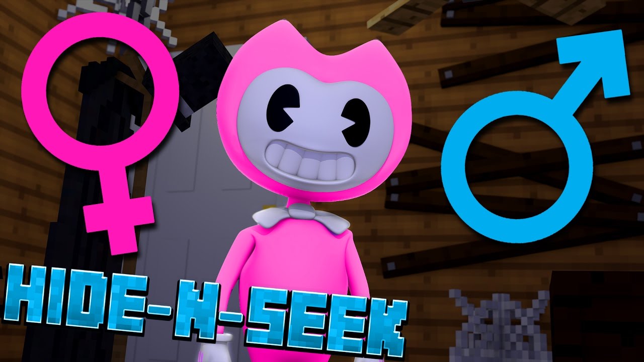 BENDY IS A GIRL?! Minecraft Bendy HIDE N SEEK