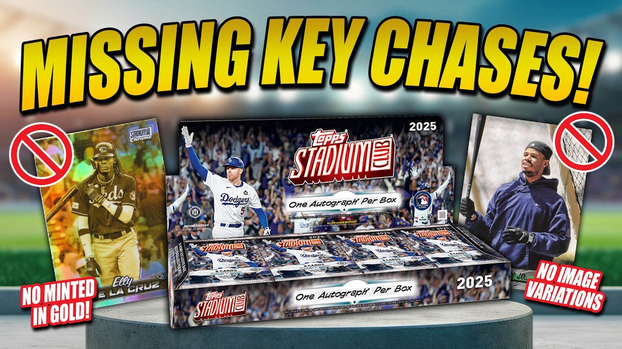 MISSING KEY CHASES!!! | 2025 Topps Stadium Club Hobby Box Review