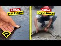 ASPAL ATAU TELUR GULUNG?! ASPAL KOK BEGINI?! INI PROYEK ABAL-ABAL PEMERINTAH YANG BIKIN SYOK!! 😱