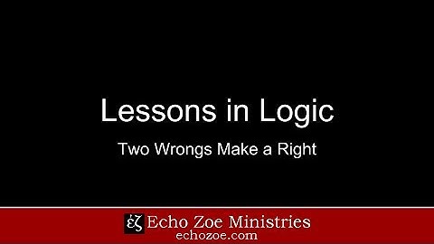 Lessons in Logic: Two Wrongs Make a Right