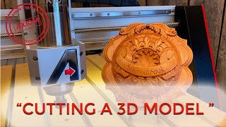 Machining a 3D crest with an Axiom CNC machine