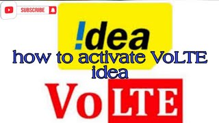 Idea me VoLTE activate kaise kre|| how to activate VoLTE in Idea