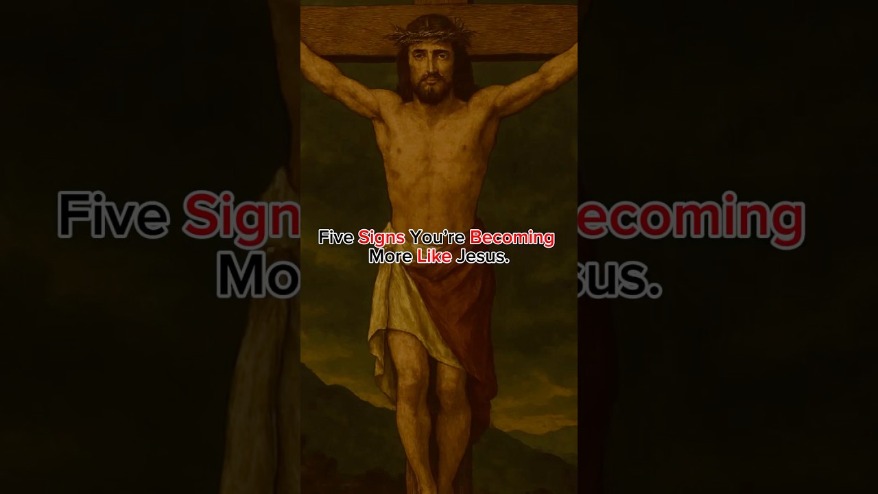 Five signs you’re becoming more like Jesus. 