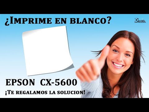EPSON CX-5600 imprime en blanco, reparación en solo 5 minutos.