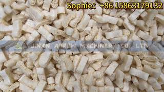 Crispy Bread chips Extruder Machine Wheat bran Small mushroom shape bread cubes production line