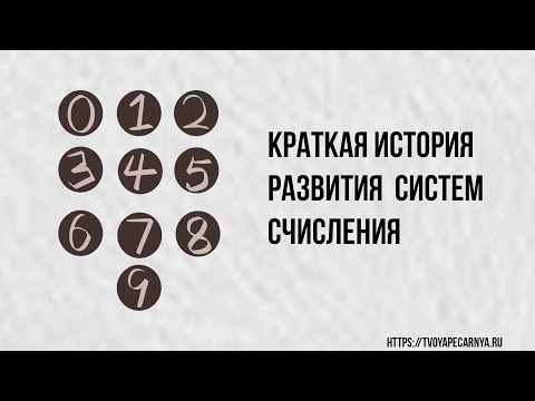 история систем счисления | история развития систем счисления в информатике кратко