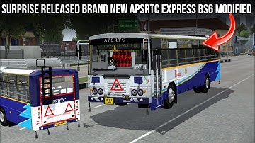 😍SURPRISE RELEASED BRAND NEW APSRTC EXPRESS BS6 MODIFIED FOR BUS SIMULATOR INDONESIA || EXPRESS BS6🔥