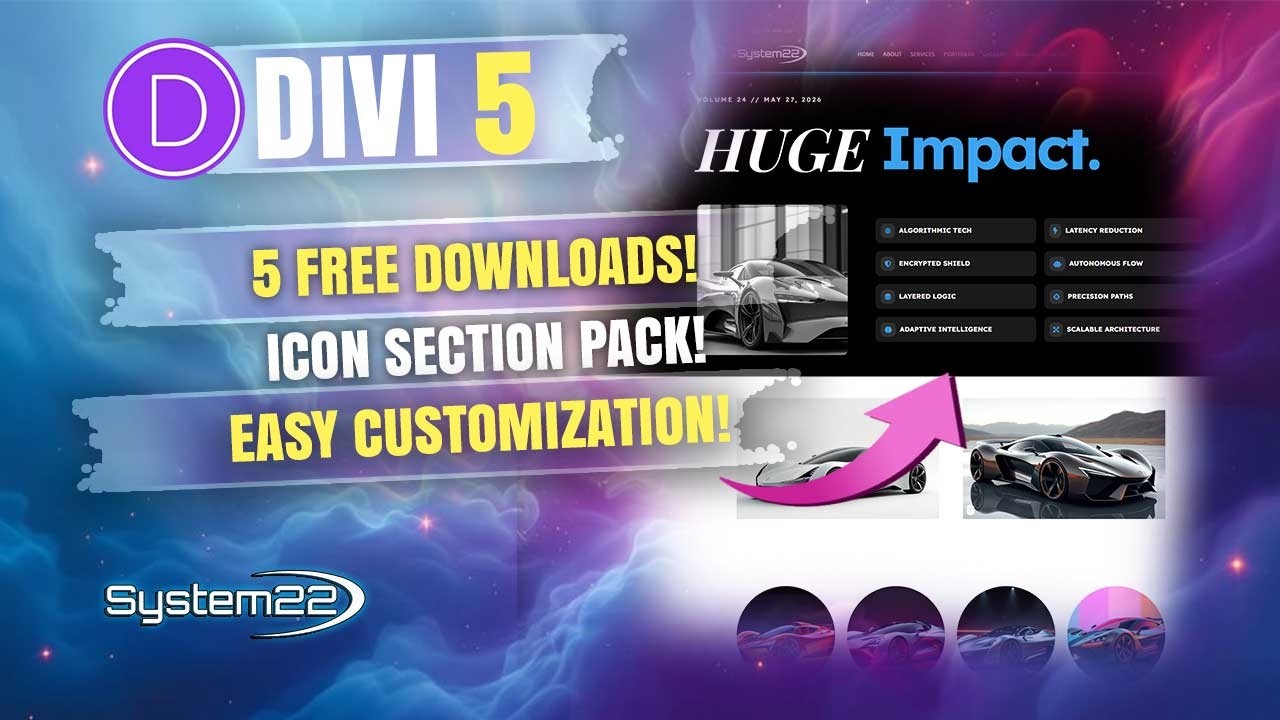 Divi 5 FREE Download: 5 Stunning Icon List Sections 🚀 - YouTube