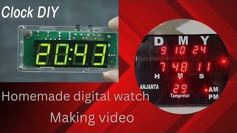 How to Make Digital Clock | Diy 7 Segment Digital Clock With ATmega328P Chip | Digital Clock