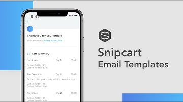 Snipcart Tutorial - Custom Email Templates