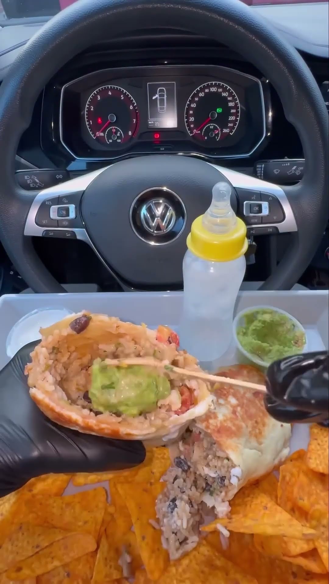 sound on for stomach growl @MoeEatss #mukbang #burrito #asmr