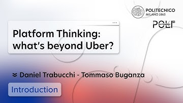 Platform thinking - Introduction (Daniel Trabucchi - Tommaso Buganza)