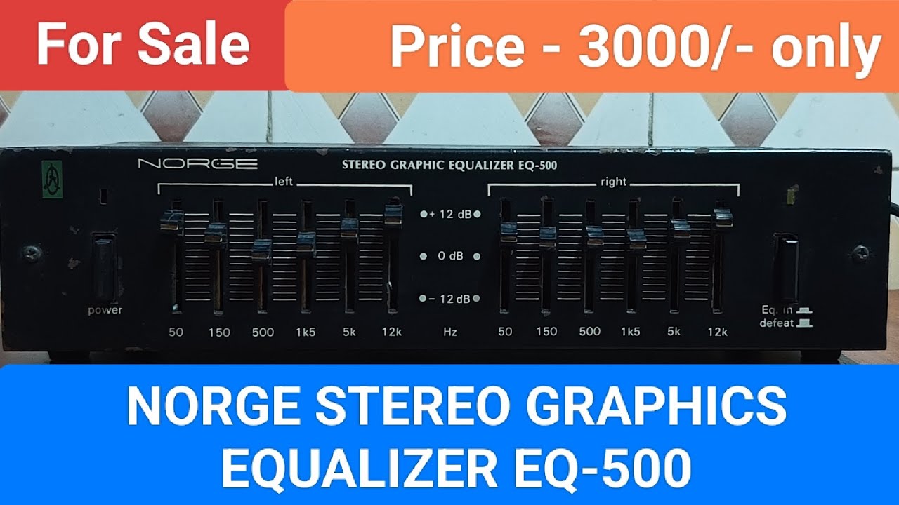 NORGE STEREO GRAPHICS EQUALIZER EQ-500 Nice Sound Quality Contact