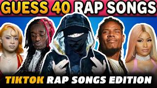 Tebak 40 lagu rap TikTok dalam 4 detik 🎶 Kuis Lagu Rap 2026 | Kuis Musik