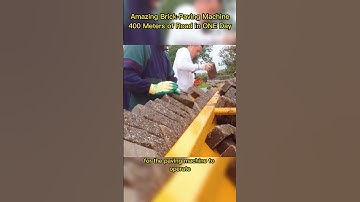 Amazing Brick-Paving Machine: 400 Meters of Road in ONE Day
