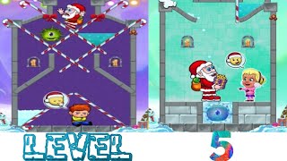 Christmas Santa pin game Level- 5 Gameplay walkthrough (Android, iOS) #trydra #ChristmasSantapingame screenshot 4