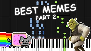 Best MEME Songs on Piano Part 2 (58 Meme Songs)