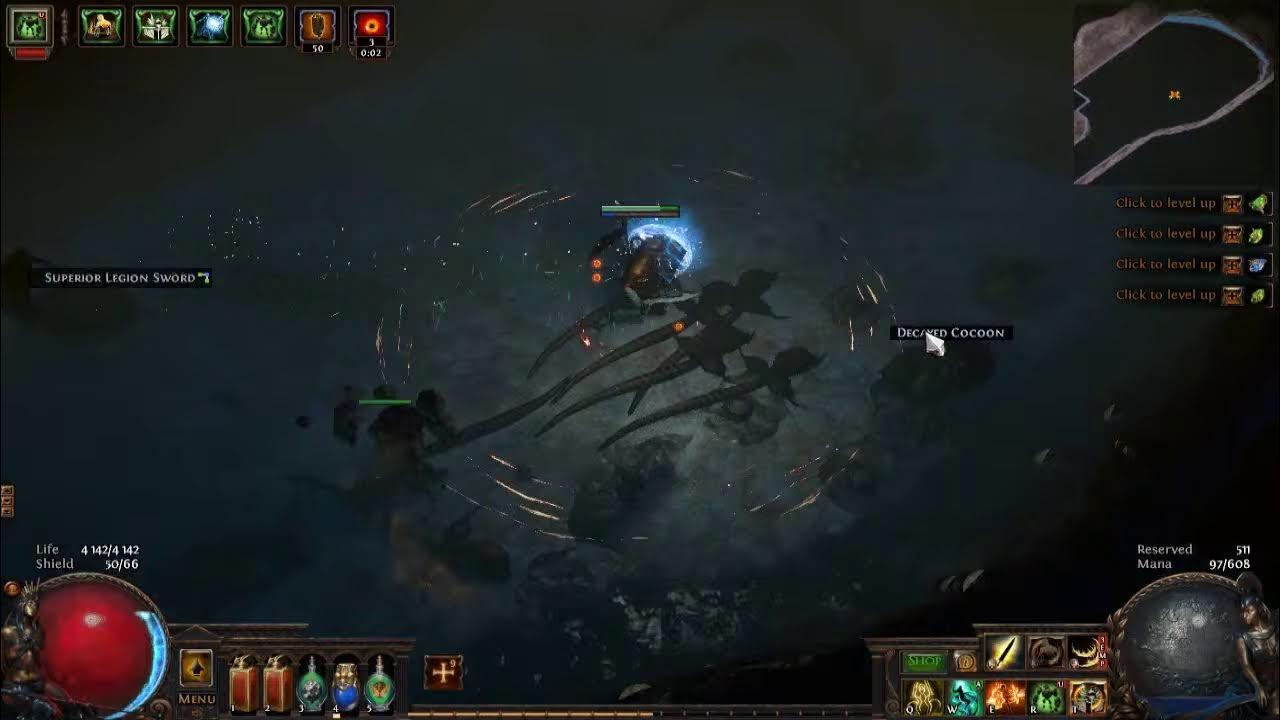 Path of Exile. New shield and armor(40 fusings,20 jewellers). Enlighten Support. Maps. Belly of