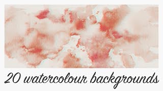 20 red and pink aesthetic watercolour background animations