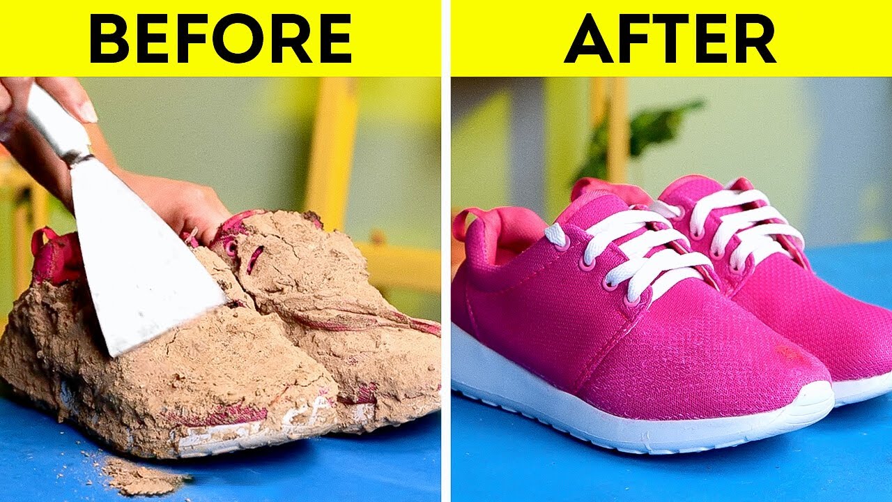 HOW TO MAKE DIRTY OLD SHOES LIKE A BRAND NEW || Shoe Cleaning & Repair Hacks