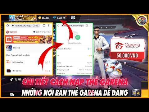 cách nạp thẻ garena - [Free Fire] Cách Nạp Thẻ Garena Free Fire Dễ Dàng Và An Toàn Nhất | GC SKYLER