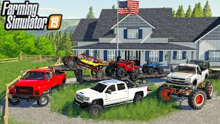 DAY IN THE LIFE OF A RICH REDNECK NEW 2021 CAN-AM | (ROLEPLAY) FARMING SIMULATOR 2019