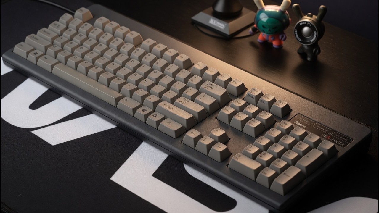 REALFORCE 104UG-HiPro 45g Topre Keyboard — REAL Sound Test* - YouTube