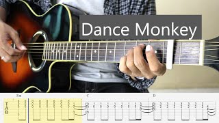 Dance Monkey - Fingerstyle Guitar Tutorial TAB   Chord