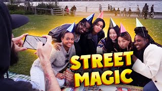 Street Magician Crashes Birthday Celebration | JS Magic