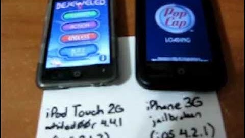iPod Touch 2G (iOS3) vs. iPhone 3G (iOS4) vs. iPad 1G (iOS5 beta)