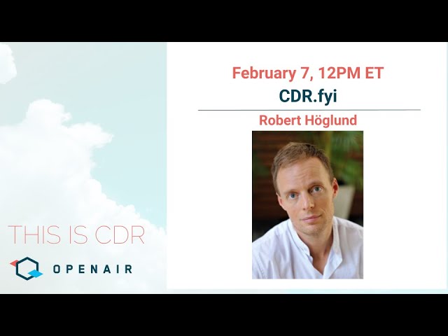 This Is CDR Ep. 62: cdr.fyi -- 2023 CDR Market Snapshot with Robert Höglund episode artwork
