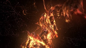 Experimenting with particles in KrakatoaNebulas, Energy dust trail, Comet, Fiery formation, Space Sa