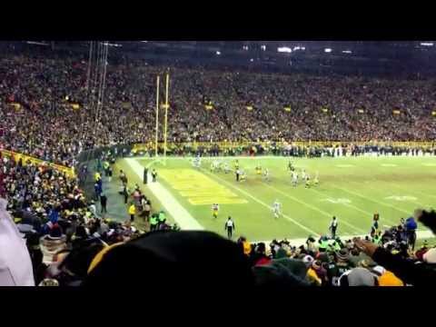 Detroit Lions Calvin Johnson touchdown at the Green Bay Packers game December 28 2014