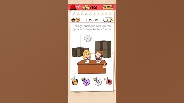 They got detention - Crazy High School - Brain Test 2 - Level 20