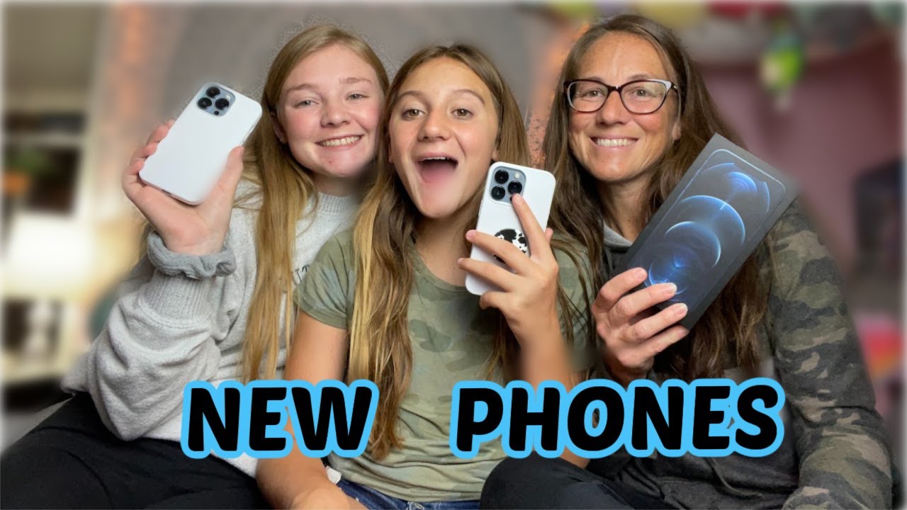 NEW PHONES FOR EVERYONE  IPHONE 13 FOR THE KIDS