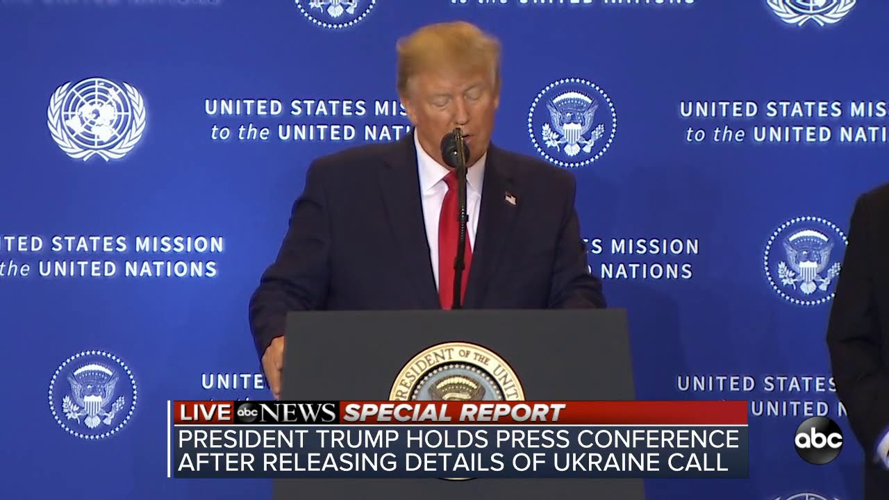 Trump holds first news conference since impeachment inquiry announcement | ABC News