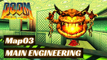 Doom 64 (100%) Walkthrough (Map03: Main Engineering)