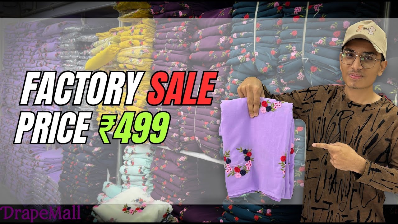 Распродажа сари в аутлете Factory Outlet🔥 | От 499 ₹
