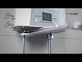 CEX con SSO - Calentador eléctrico instantáneo compacto con grifo para lavabo - instalación