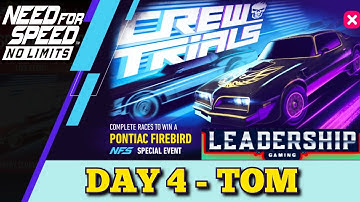 Need For Speed NoLimits | PONTIAC FIREBIRD | DAY 4 - TOM | Leadership Gaming