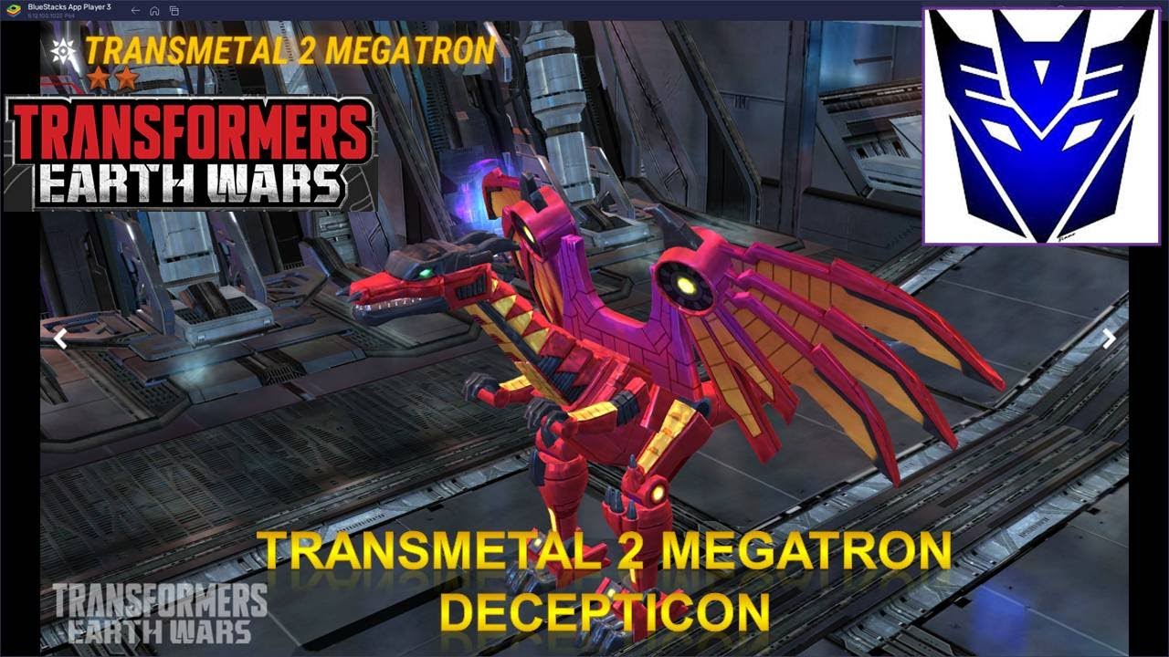 Transformers Earth Wars Unlock Decepticon TRANSMETAL 2 MEGATRON (2