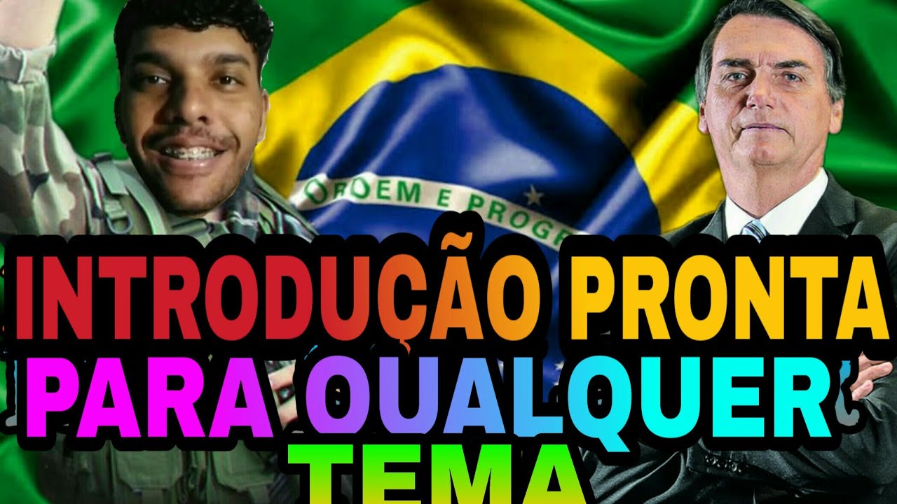 INTRODUÇÃO CORINGA pronta PARA QUALQUER TEMA DA REDAÇÃO ENEM (esqueleto ...