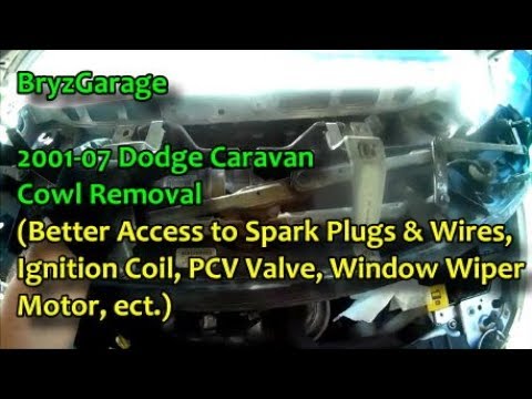 2001-07 Dodge Caravan Cowl Removal