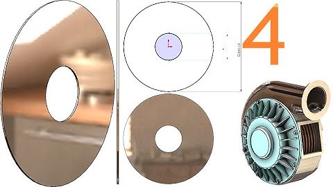 4-Project 50| Tesla Turbine (Turbo Pump) |SolidWorks Tutorial: disk - sheet metal