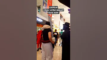 COSPLAY VIRAL ULTRA HEROES TOUR Mall Of Indonesia 2023 Shortsvideo Ultraman Cosplay 
