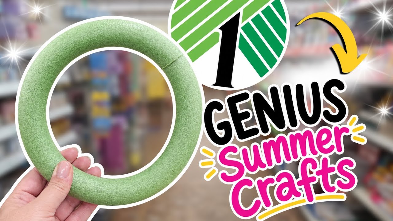I Made GORGEOUS Dollar Tree DIY Crafts Using Foam Rings 🌸 Summer Crafts ...