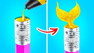 Caneta 3D vs. Cola Quente | Artesanatos e truques de arte, por 123GO! Like