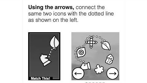 Fix Using the arrows connect the same two icons with the dotted line as shown on the left. captcha